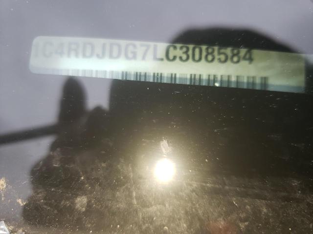 1C4RDJDG7LC308584 - 2020 DODGE DURANGO GT BLACK photo 13