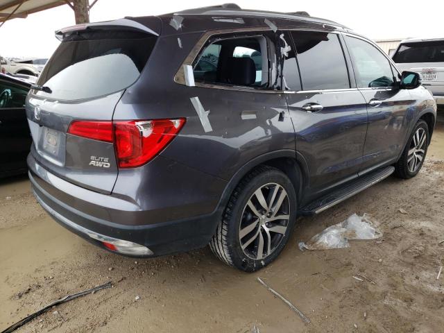 5FNYF6H05GB053118 - 2016 HONDA PILOT ELITE GRAY photo 3