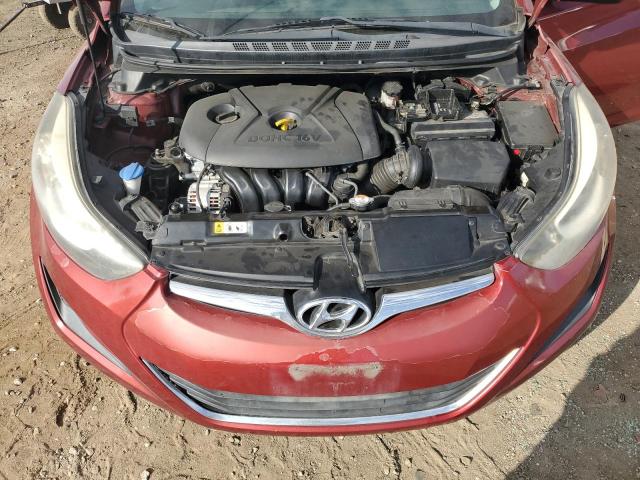 5NPDH4AE7FH561268 - 2015 HYUNDAI ELANTRA SE RED photo 11