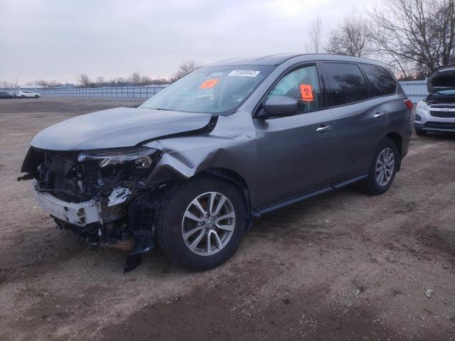 5N1AR2MM8FC676041 - 2015 NISSAN PATHFINDER S GRAY photo 1