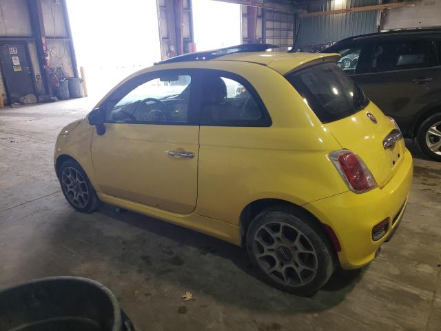 3C3CFFBR0CT112867 - 2012 FIAT 500 SPORT YELLOW photo 2