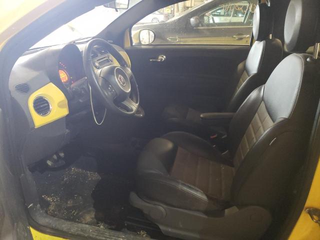 3C3CFFBR0CT112867 - 2012 FIAT 500 SPORT YELLOW photo 7