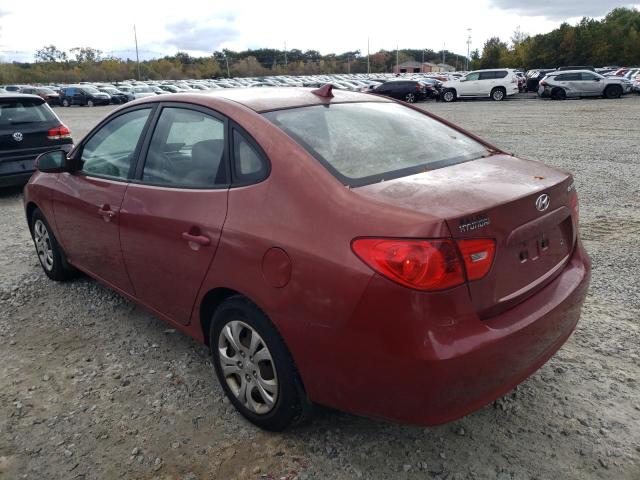 KMHDU46DX9U824340 - 2009 HYUNDAI ELANTRA GLS RED photo 2