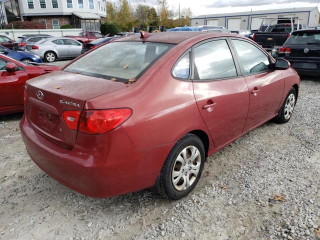 KMHDU46DX9U824340 - 2009 HYUNDAI ELANTRA GLS RED photo 3