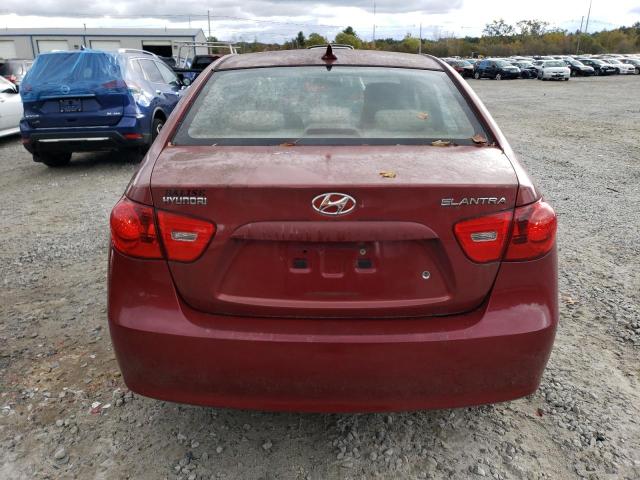 KMHDU46DX9U824340 - 2009 HYUNDAI ELANTRA GLS RED photo 6