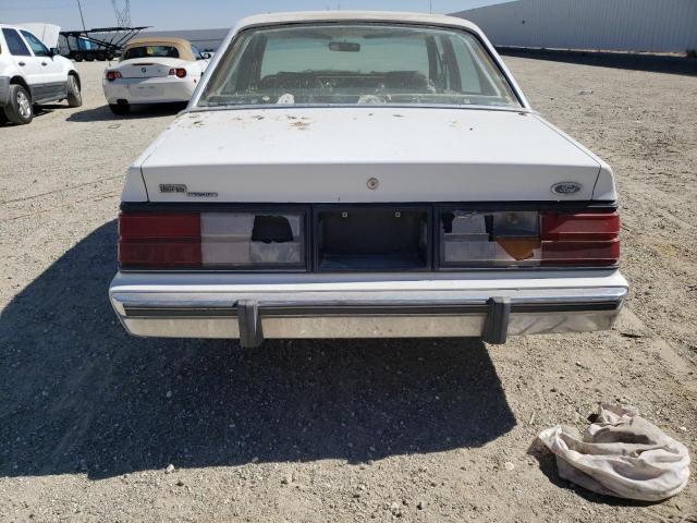 1FABP3934EG120598 - 1984 FORD LTD WHITE photo 6