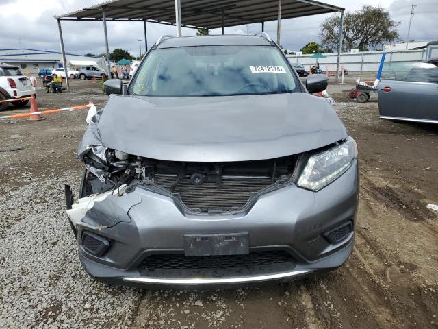 KNMAT2MT7GP646715 - 2016 NISSAN ROGUE S GRAY photo 5