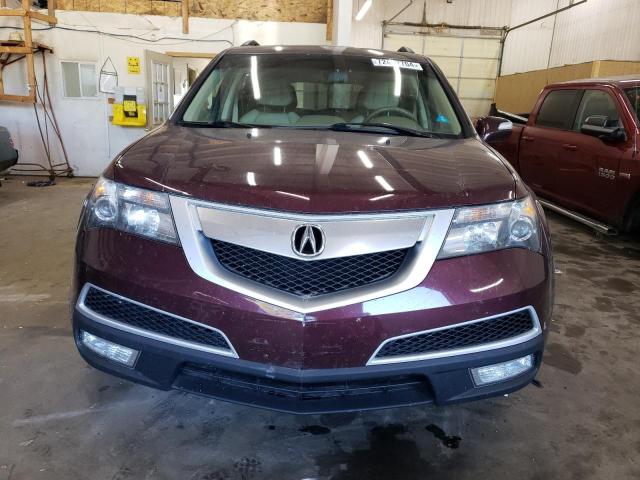 2HNYD2H37CH510213 - 2012 ACURA MDX TECHNOLOGY BURGUNDY photo 5