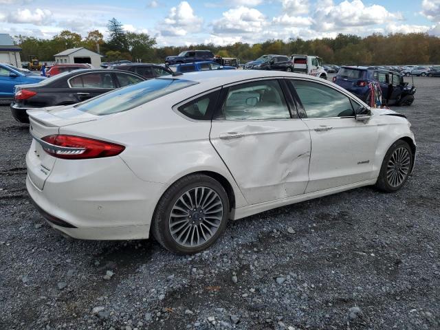 3FA6P0RU3JR255647 - 2018 FORD FUSION TITANIUM/PLATINUM HEV WHITE photo 3