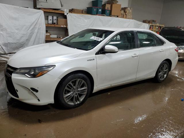 4T1BD1FK7FU149353 - 2015 TOYOTA CAMRY HYBRID WHITE photo 1