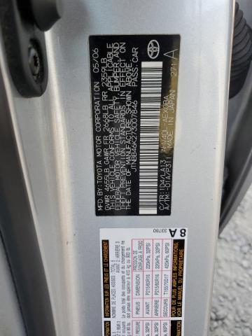 JTNBB46K273007846 - 2007 TOYOTA CAMRY HYBRID SILVER photo 12