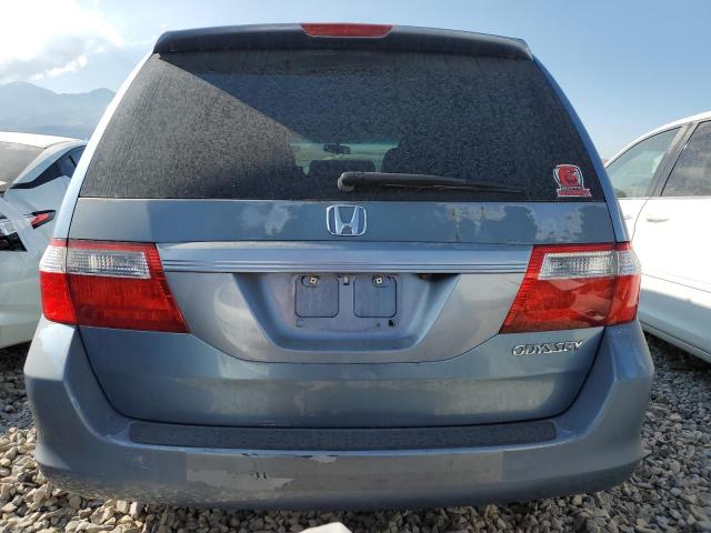 5FNRL38765B089745 - 2005 HONDA ODYSSEY EXL BLUE photo 6