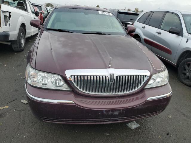 2LNHM82W98X652907 - 2008 LINCOLN TOWN CAR SIGNATURE LIMITED BURGUNDY photo 5