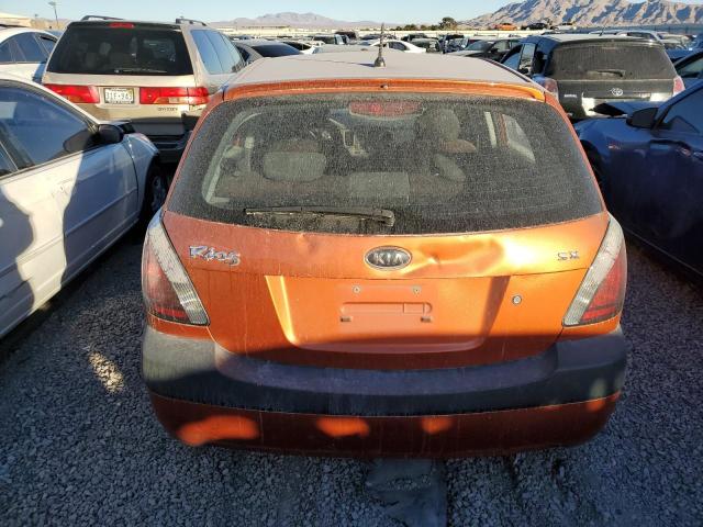 KNADE163086313176 - 2008 KIA RIO 5 SX ORANGE photo 6