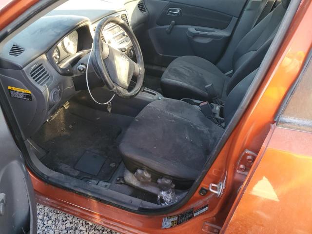 KNADE163086313176 - 2008 KIA RIO 5 SX ORANGE photo 7