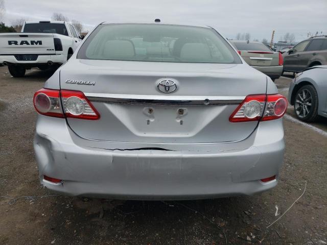 2T1BU4EE0DC921719 - 2013 TOYOTA COROLLA BASE SILVER photo 6