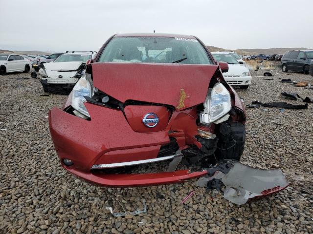 1N4AZ0CP7EC335061 - 2014 NISSAN LEAF S RED photo 5