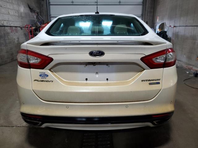 3FA6P0D91GR214980 - 2016 FORD FUSION TITANIUM WHITE photo 6