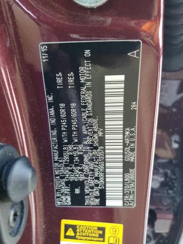 5TDKKRFH9GS123579 - 2016 TOYOTA HIGHLANDER XLE BURGUNDY photo 14