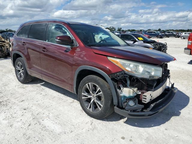 5TDKKRFH9GS123579 - 2016 TOYOTA HIGHLANDER XLE BURGUNDY photo 4