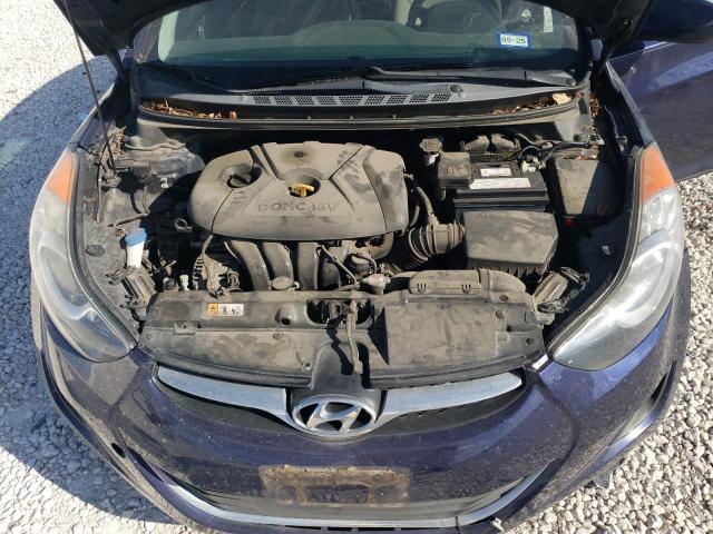 5NPDH4AE9DH389595 - 2013 HYUNDAI ELANTRA GLS BLUE photo 11