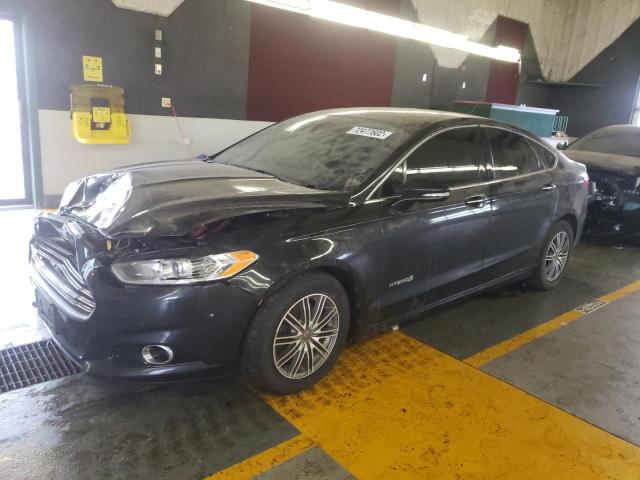 3FA6P0RU7ER115977 - 2014 FORD FUSION TITANIUM HEV BLACK photo 1