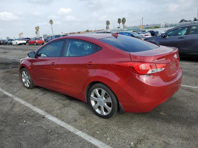 KMHDH4AE1CU495670 - 2012 HYUNDAI ELANTRA GLS RED photo 2