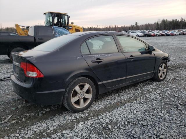 2HGFA16619H022186 - 2009 HONDA CIVIC LX-S BLACK photo 3