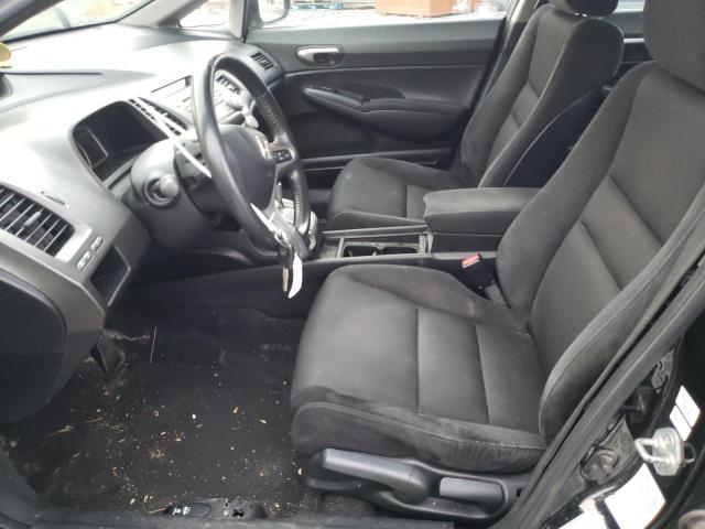 2HGFA16619H022186 - 2009 HONDA CIVIC LX-S BLACK photo 7