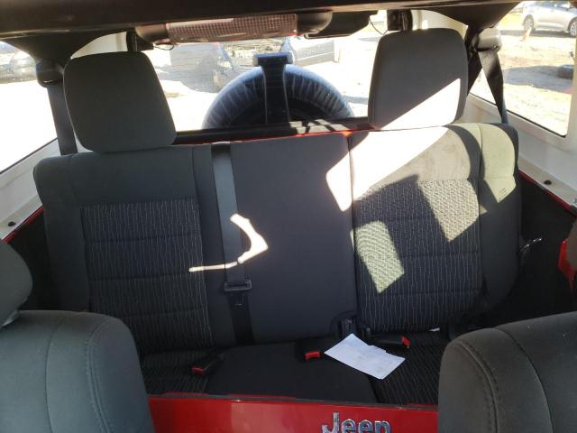 1C4BJWDG8CL135388 - 2012 JEEP WRANGLER U SPORT წითელი ფოტო 10