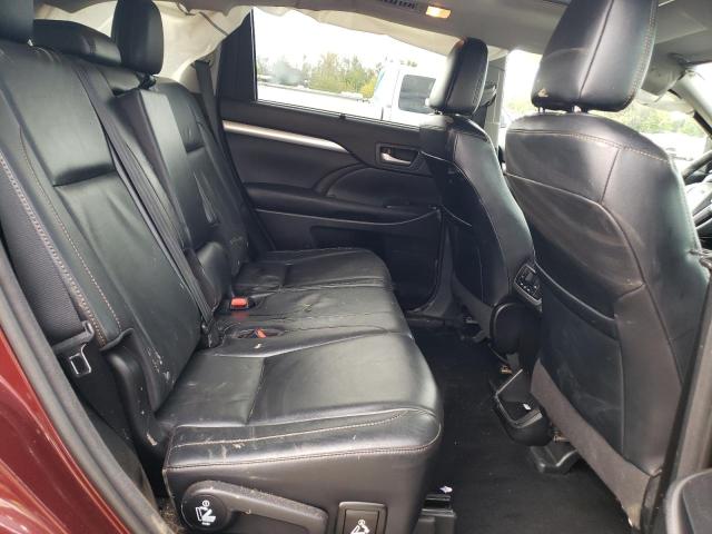 5TDJKRFH5GS328442 - 2016 TOYOTA HIGHLANDER XLE BURGUNDY photo 10