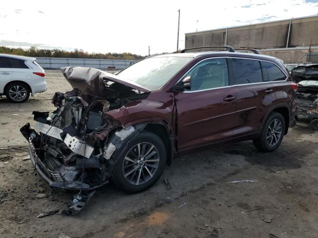 5TDJZRFH5JS876329 - 2018 TOYOTA HIGHLANDER SE BURGUNDY photo 1