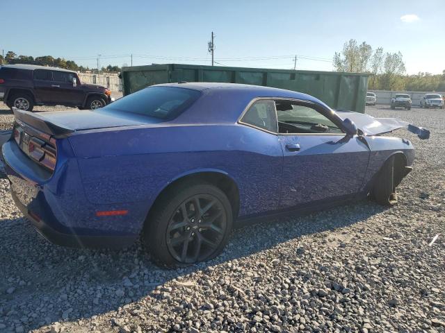 2C3CDZAG0NH215287 - 2022 DODGE CHALLENGER SXT BLUE photo 3