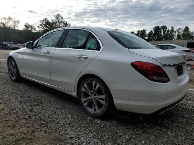 55SWF4JB6GU124994 - 2016 MERCEDES-BENZ C 300 WHITE photo 2