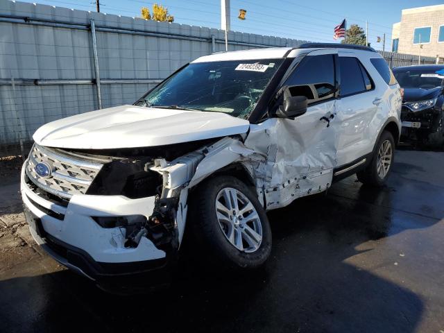 1FM5K8D85JGA05441 - 2018 FORD EXPLORER XLT WHITE photo 1