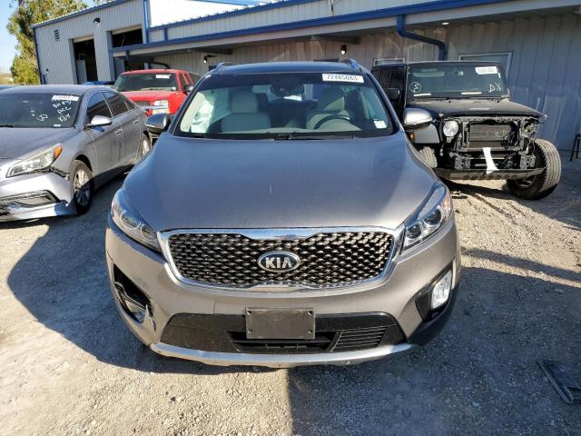 5XYPKDA56JG392813 - 2018 KIA SORENTO SX GRAY photo 5