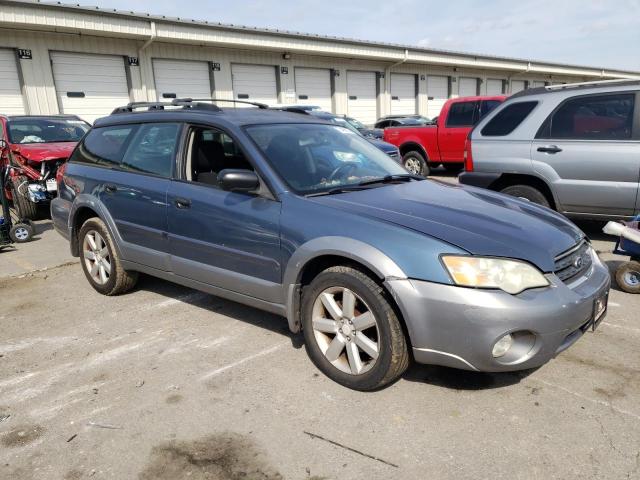 4S4BP61C467356575 - 2006 SUBARU LEGACY OUTBACK 2.5I BLUE photo 4