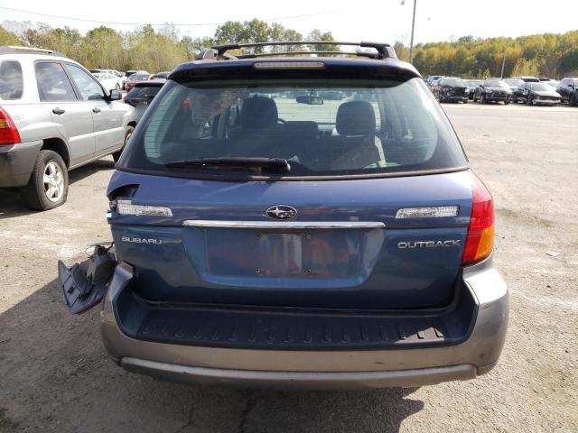 4S4BP61C467356575 - 2006 SUBARU LEGACY OUTBACK 2.5I BLUE photo 6