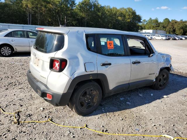 ZACCJAAB3HPF30520 - 2017 JEEP RENEGADE SPORT SILVER photo 3