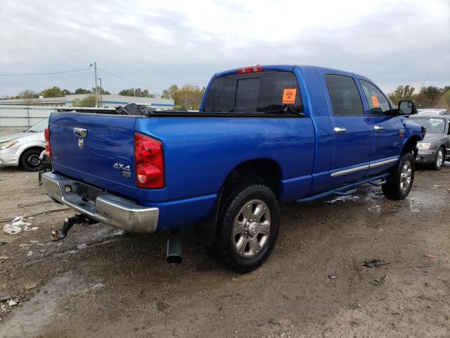 3D7KS29A48G113246 - 2008 DODGE RAM 2500 BLUE photo 3