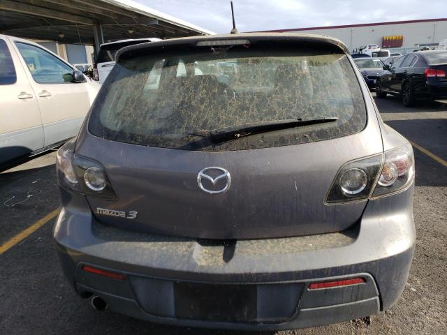 JM1BK344081109078 - 2008 MAZDA 3 HATCHBACK GRAY photo 6