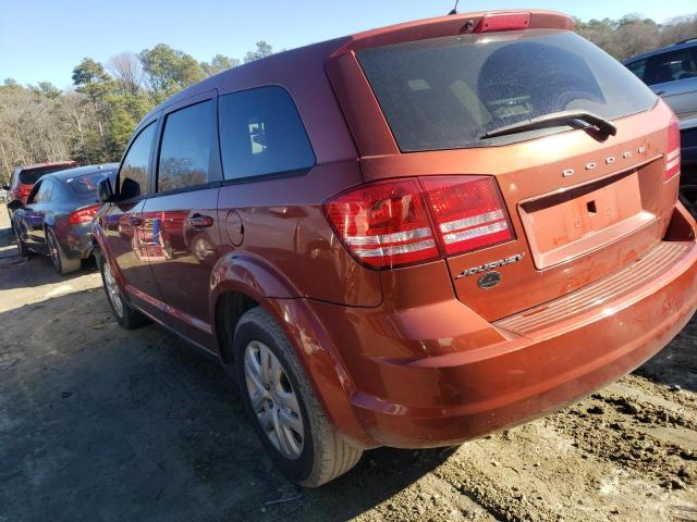 3C4PDCAB0ET181681 - 2014 DODGE JOURNEY SE ORANGE photo 2