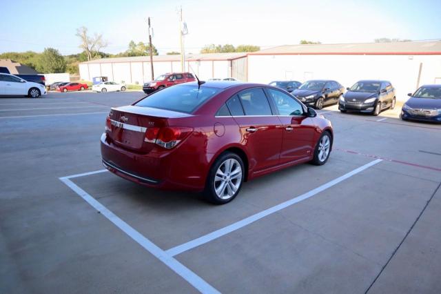 1G1PH5S91B7217253 - 2011 CHEVROLET CRUZE LTZ RED photo 4