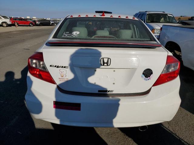 19XFB2F59CE344716 - 2012 HONDA CIVIC LX WHITE photo 6