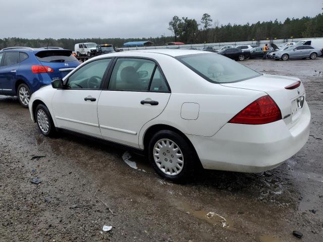 1HGCM561X7A226793 - 2007 HONDA ACCORD VALUE WHITE photo 2