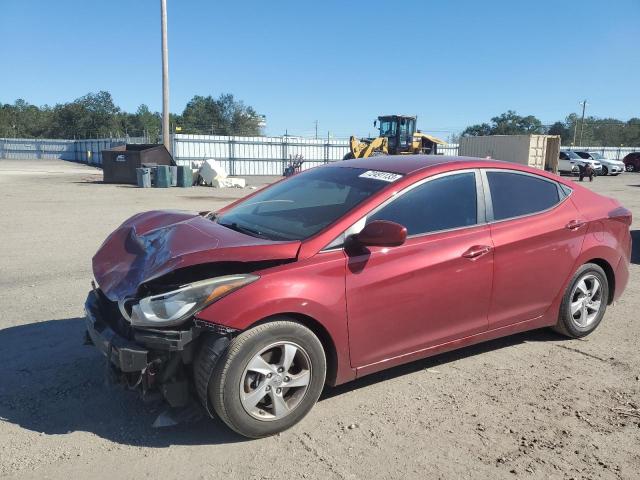 5NPDH4AE5EH472961 - 2014 HYUNDAI ELANTRA SE RED photo 1