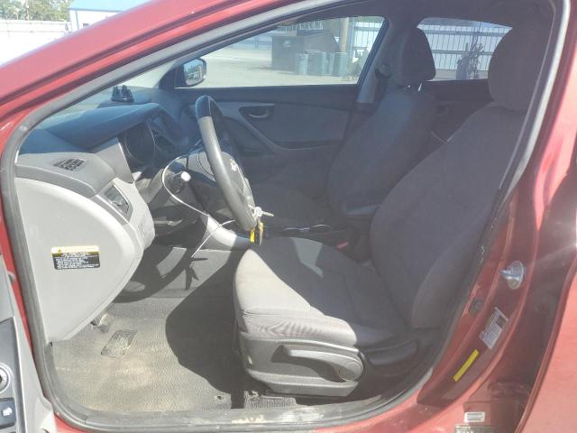 5NPDH4AE5EH472961 - 2014 HYUNDAI ELANTRA SE RED photo 7