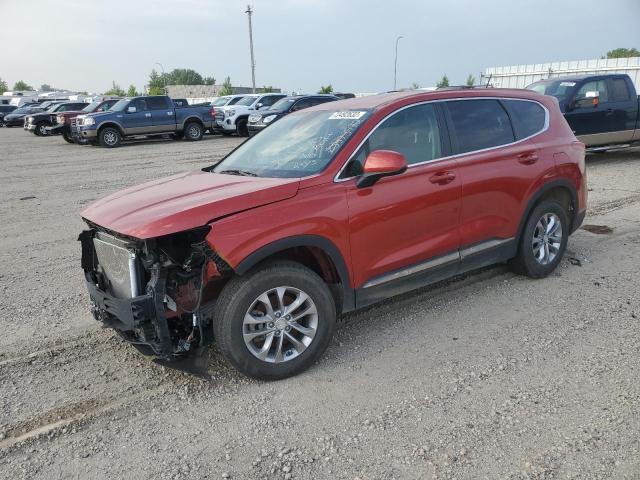 5NMS2CAD9KH048556 - 2019 HYUNDAI SANTA FE SE BURGUNDY photo 1