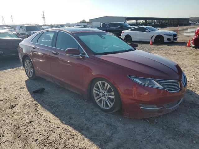 3LN6L2LU7ER832188 - 2014 LINCOLN MKZ HYBRID RED photo 4