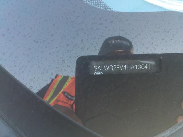 SALWR2FV4HA130411 - 2017 LAND ROVER RANGE ROVE HSE WHITE photo 10